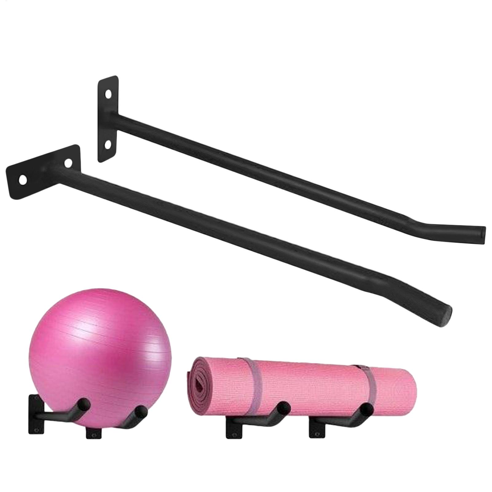 Yoga Fitness Rooms - Übungsball-Halter 2er-Pack Yoga-Raum Wandballhalter Ausrüstungs-Aufbewahrungsorganizer Heimfitness-Zubehör