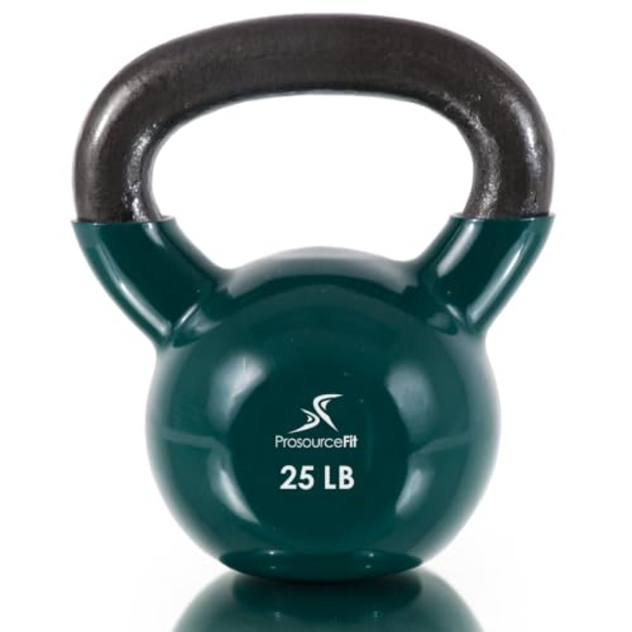 Kettlebell - Vinyl-Beschichtete Gusseisen-Kettlebells für Ganzkörper-Fitness-Workouts Schwarze Langlebige