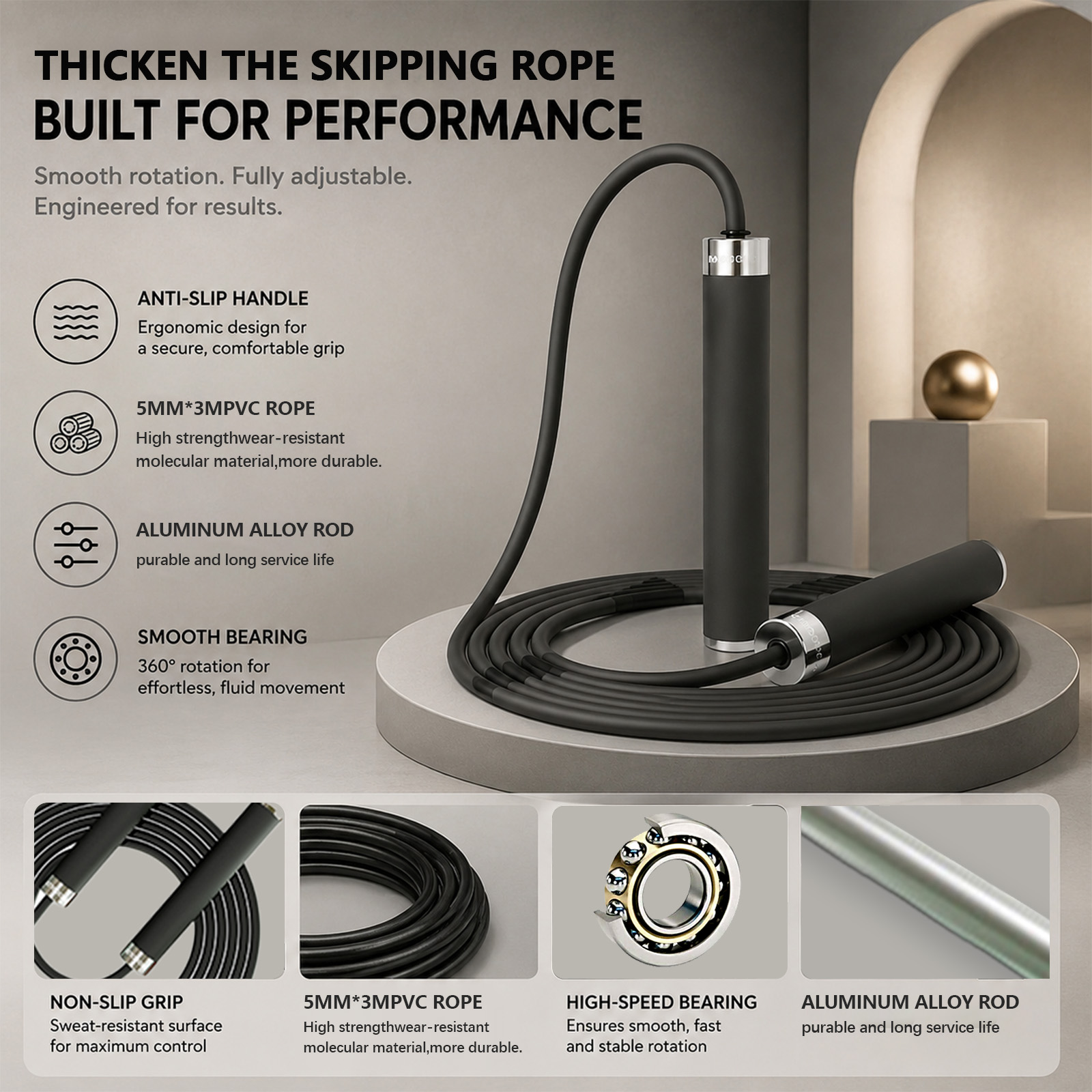 Speed Skipping Rope - Box-Springseil für Sport und Fitness, Gewichtsreduktion,