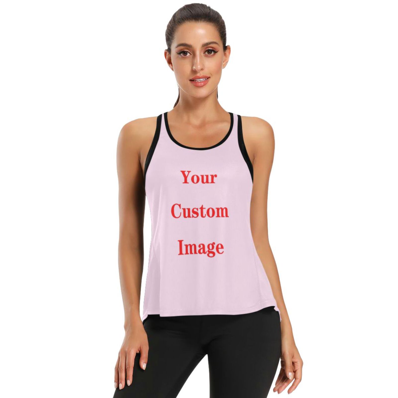 Yoga Fitness Images - 2025, Fitness-Tops, Damen-Sport-Top, individuelle Bilder, rückenfreie
