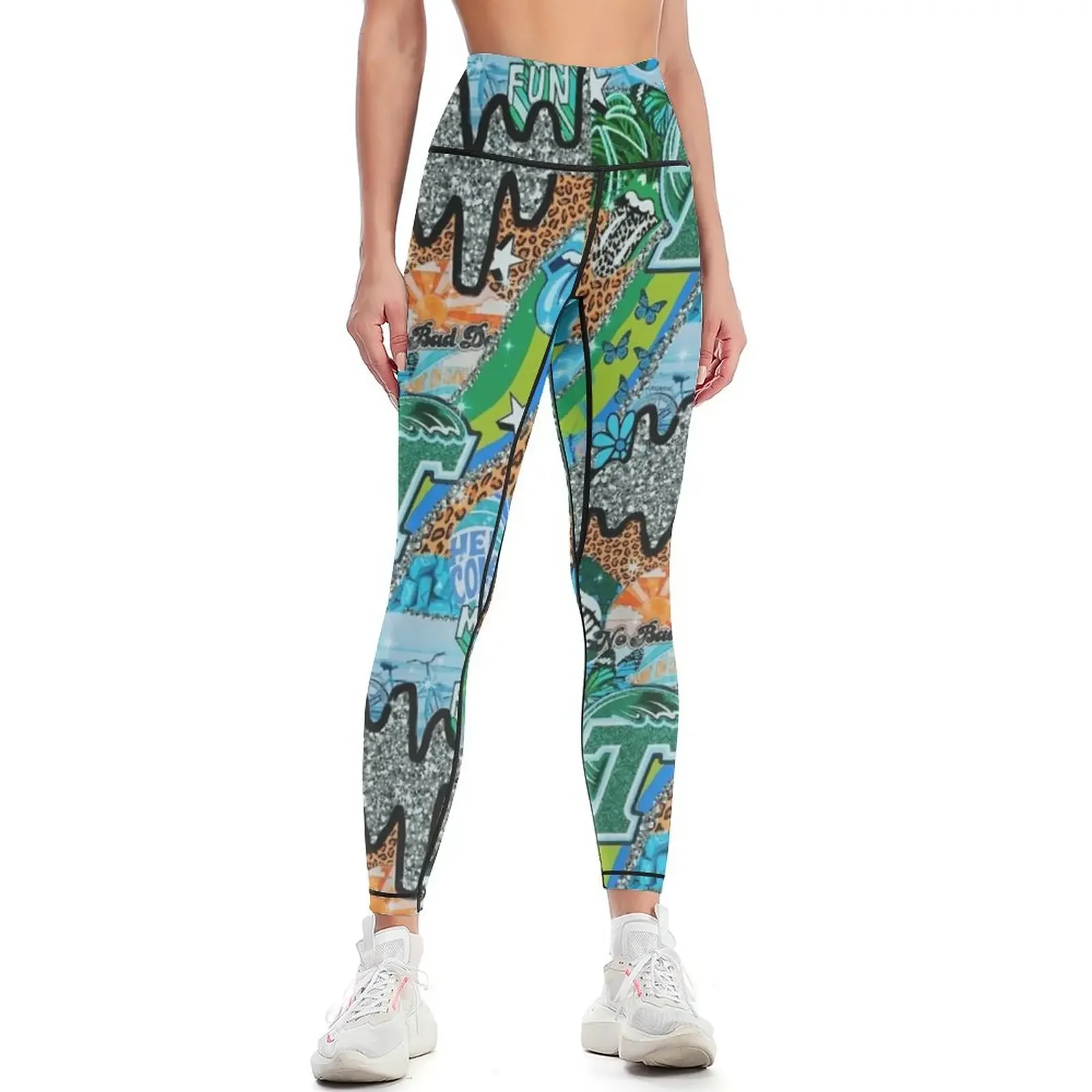Yoga Fitness Wallpaper - TU WALLPAPER Leggings Damen-Sporthosen Damen-Push-up-Sporthosen Fitness