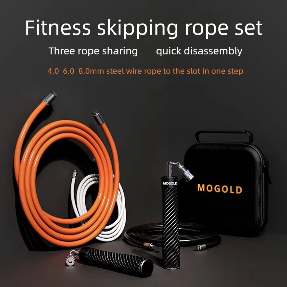 Speed Skipping Rope - MOGOLD High-Speed-Springseil | Rutschfester Griff |