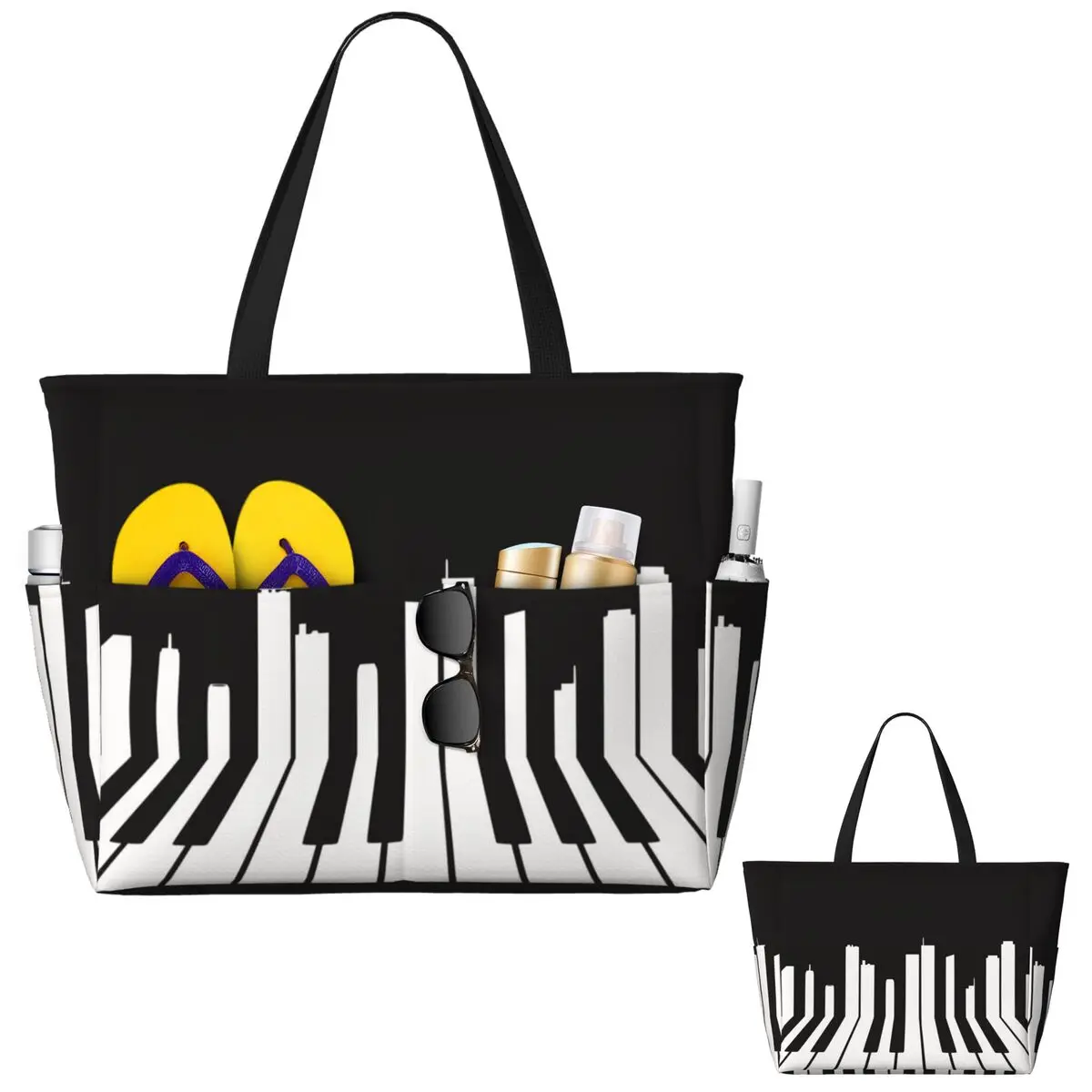 Yoga Fitness Music - Piano City Music Strandtasche, Sporttasche, Yoga-Tasche,