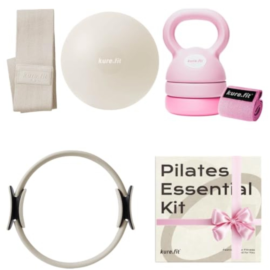 Kettlebell - Heim-Pilates-Set Rosa Verstellbare Kettlebell 5lb bis