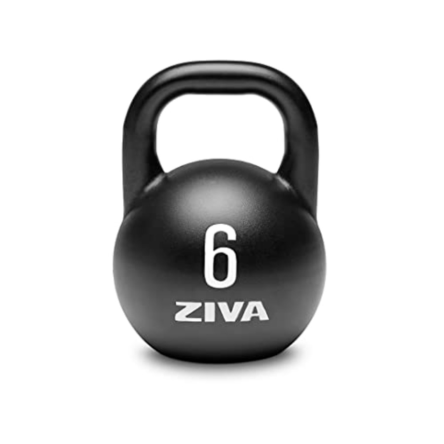 Kettlebell - Stahl-Wettkampf-Kettlebells für funktionelles Training, Stahlkonstruktion, schwarz