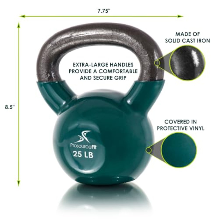 Vinyl-Beschichtete Gusseisen-K – Kettlebell Bewertung und Preis