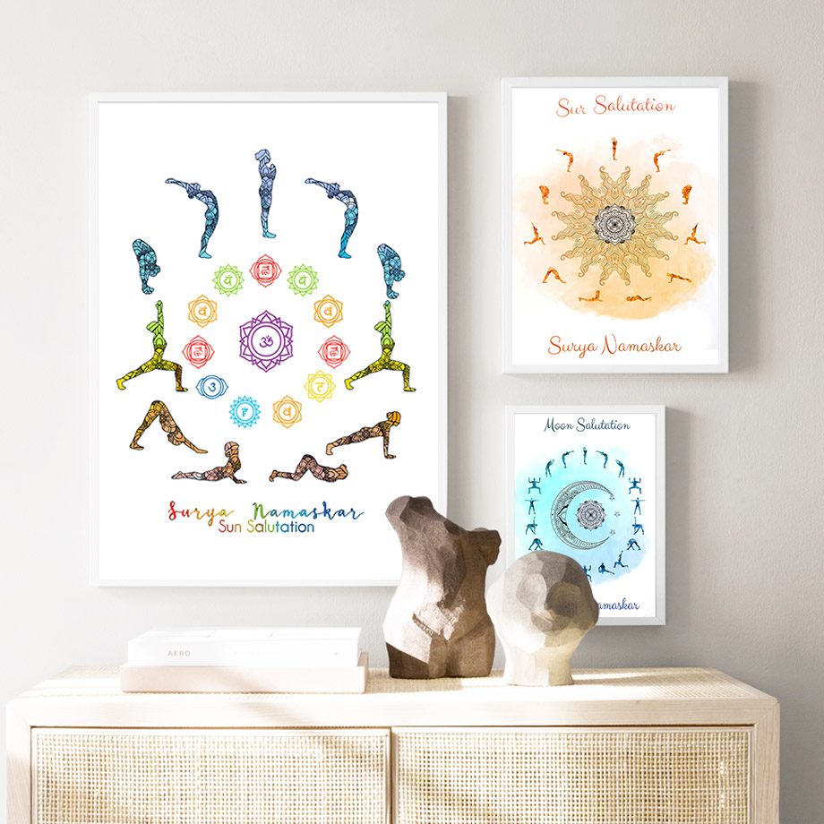Yoga Pose Sonne Mond Salutatio – Yoga Fitness Rooms Bewertung und Preis