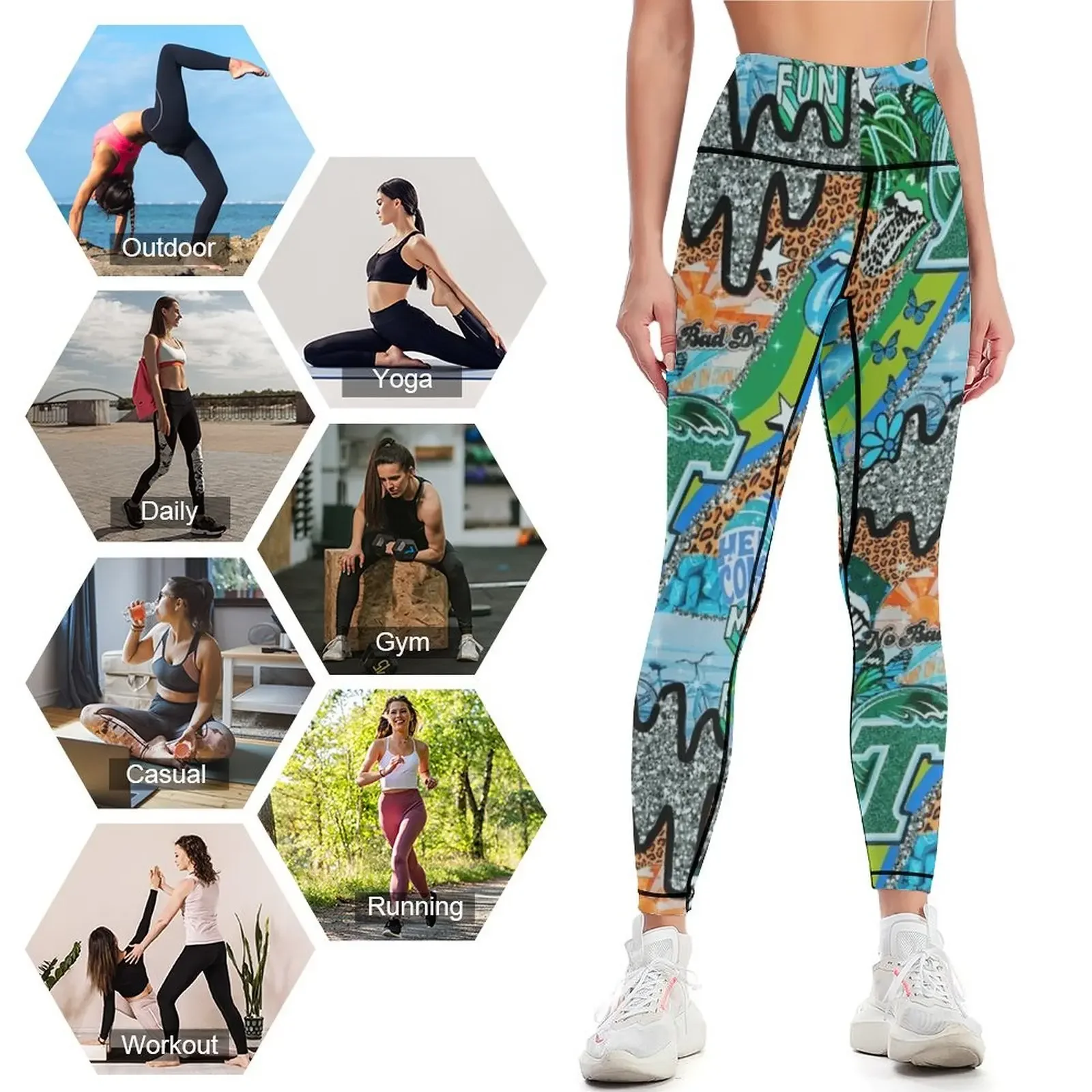 TU WALLPAPER Leggings Damen-Sp – Yoga Fitness Wallpaper Bewertung und Preis