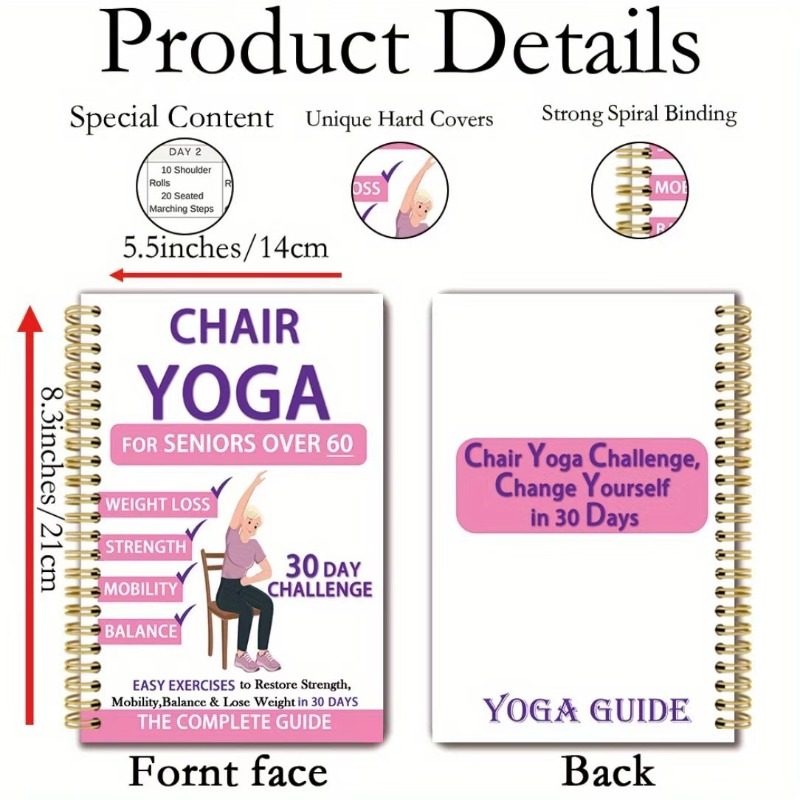 Yoga-Übungsheft für Senioren,  – Yoga Fitness Journal Bewertung und Preis